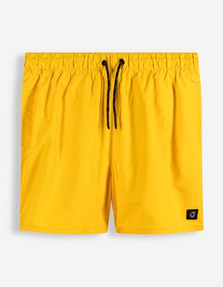 Badehose - einfarbig - gelb