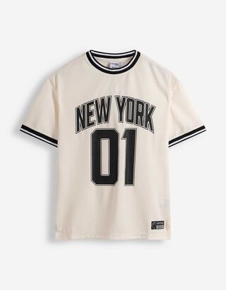 T-Shirt - Mesh - wei&szlig;