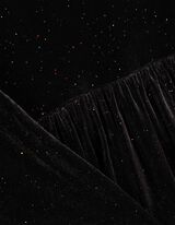 Robe - Imprimé scintillant - Noir