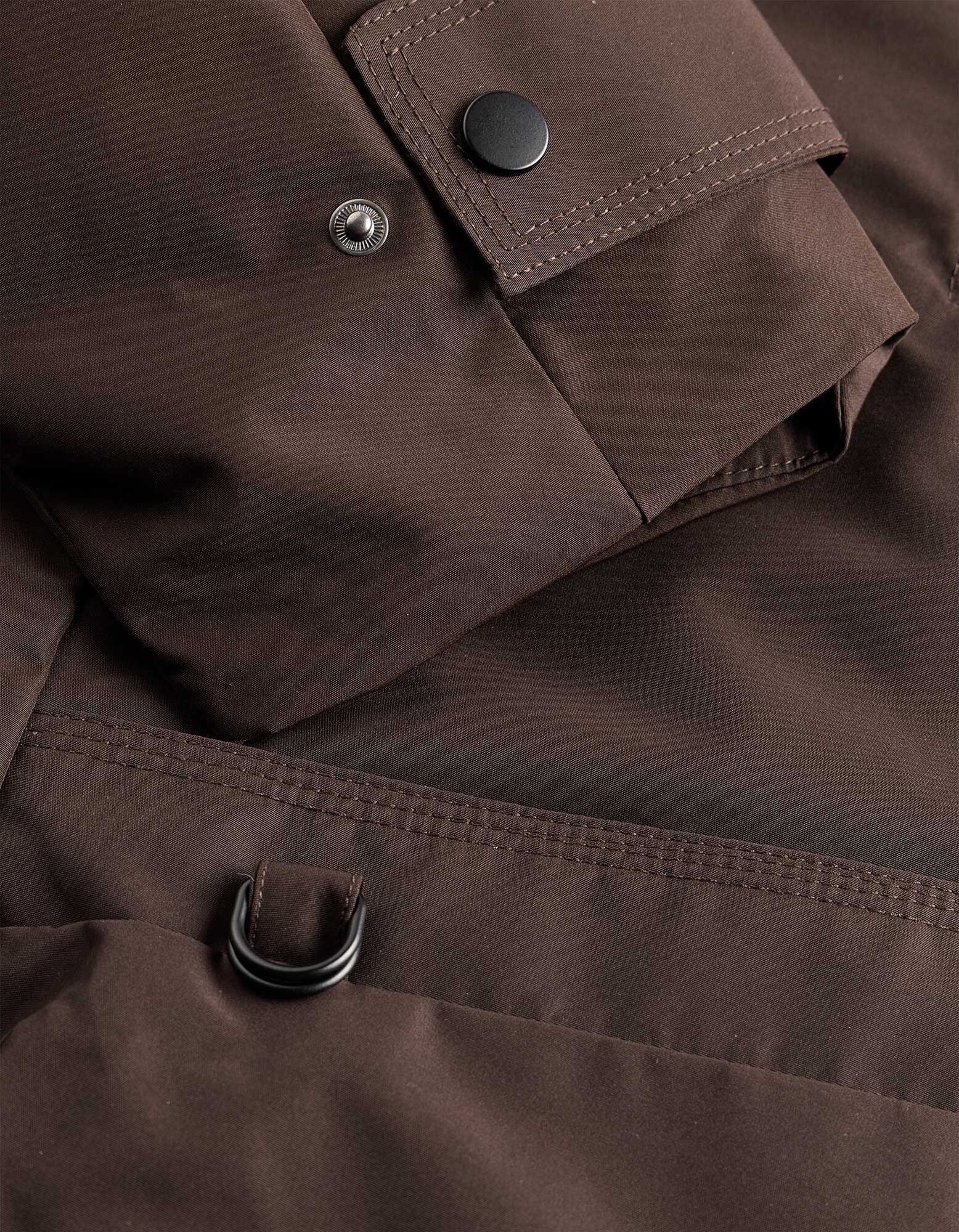 Outdoorjacke - Windabweisend - Braun