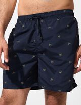 Plavky - Potisk po celé ploše - tmave modra