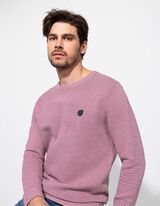 Pullover - Labelpatch - pink