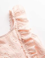 Badeanzug - Lochspitze - rosa