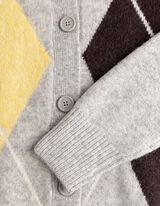 Cardigan - Jacquard - Grau