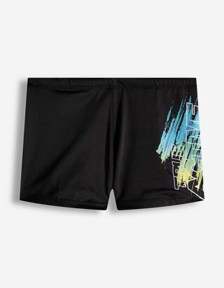 Badehose - Print - schwarz