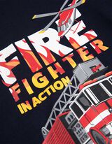 Bluză de corp cu mânecă lungă - Bumbac - Albastru inchis