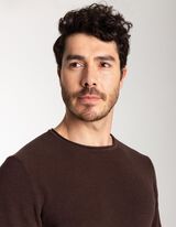 Pullover - Estremit&agrave; arrotolate - marrone