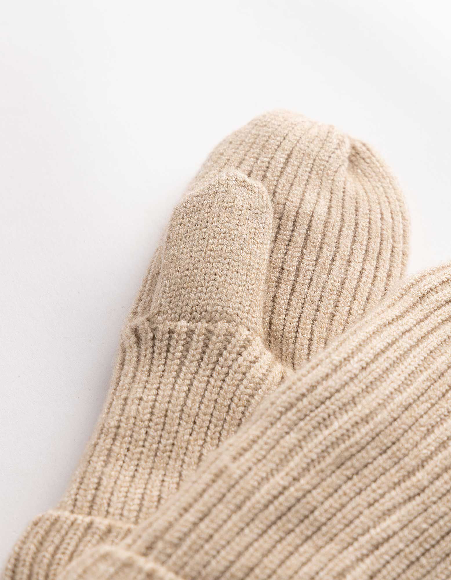 F&auml;ustlinge - Strick - Beige
