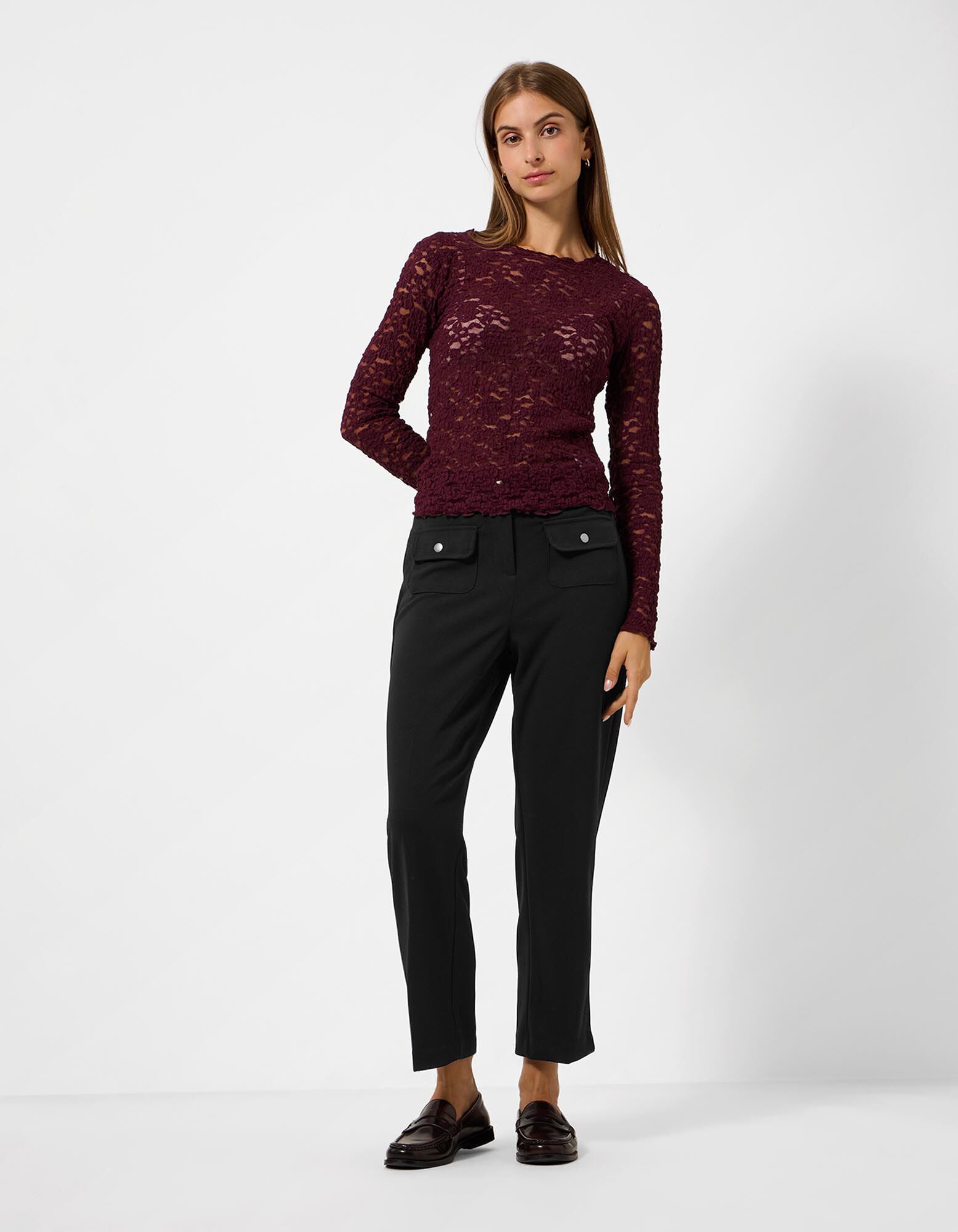 Hose - Slim Fit - Schwarz