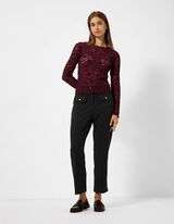Hose - Slim Fit - Schwarz