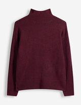 Pleten&yacute; sveter - Mockneck - Fialkov&aacute;