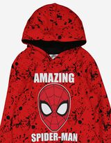 Mikina s kapucňou - Spiderman - cervena