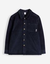 Chemise - Velours c&ocirc;tel&eacute; - bleu fonc&eacute;
