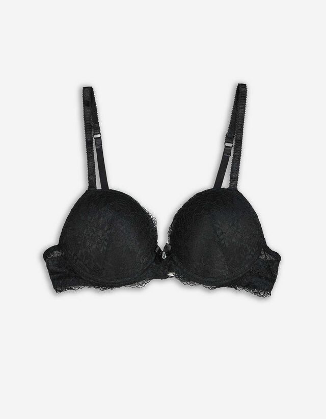 Push-up-bh - Met kant - zwart