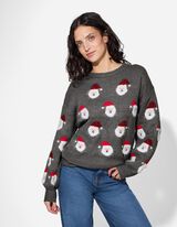 Pullover - Natale - grigio