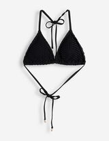 Bikinitop - Mesh - Schwarz