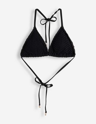 Bikinitop - Mesh - Schwarz