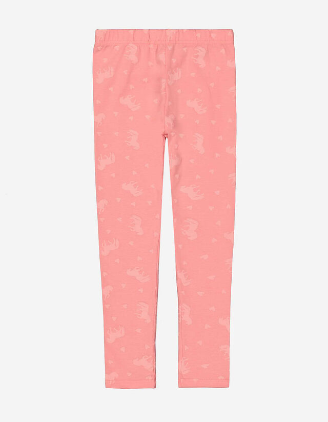 Legging - Elszórt nyomott minta - pink