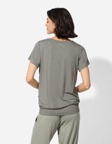 T-shirt - LENZING&trade; ECOVERO&trade; - donkergroen