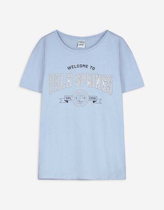 T-Shirt - Print - hellblau