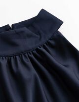 Blouse - Halterhals - donkerblauw