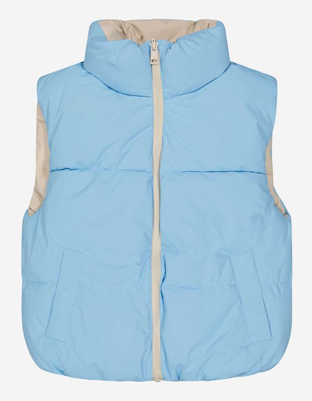 Gilet trapuntato - Double face - blu