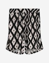 Short - Print all-over - zwart