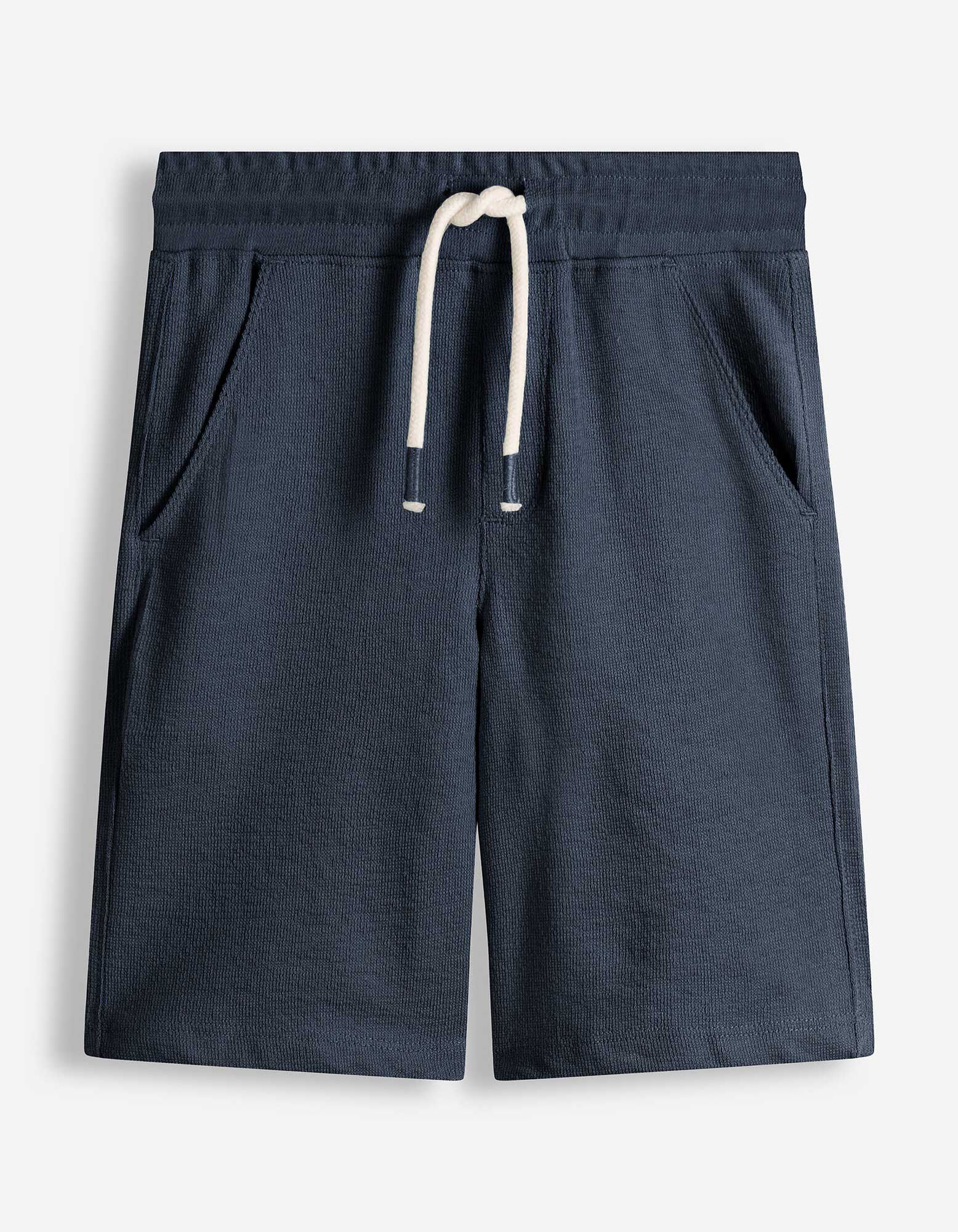 Shorts - Waffelstruktur - Dunkelblau