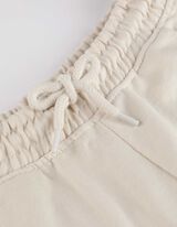 Pantaloni jogging - Buzunare patch - Bej