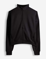 Sweatjacke - Soft-Touch - Schwarz