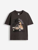 Tricou - Tipărire frontală - Gri