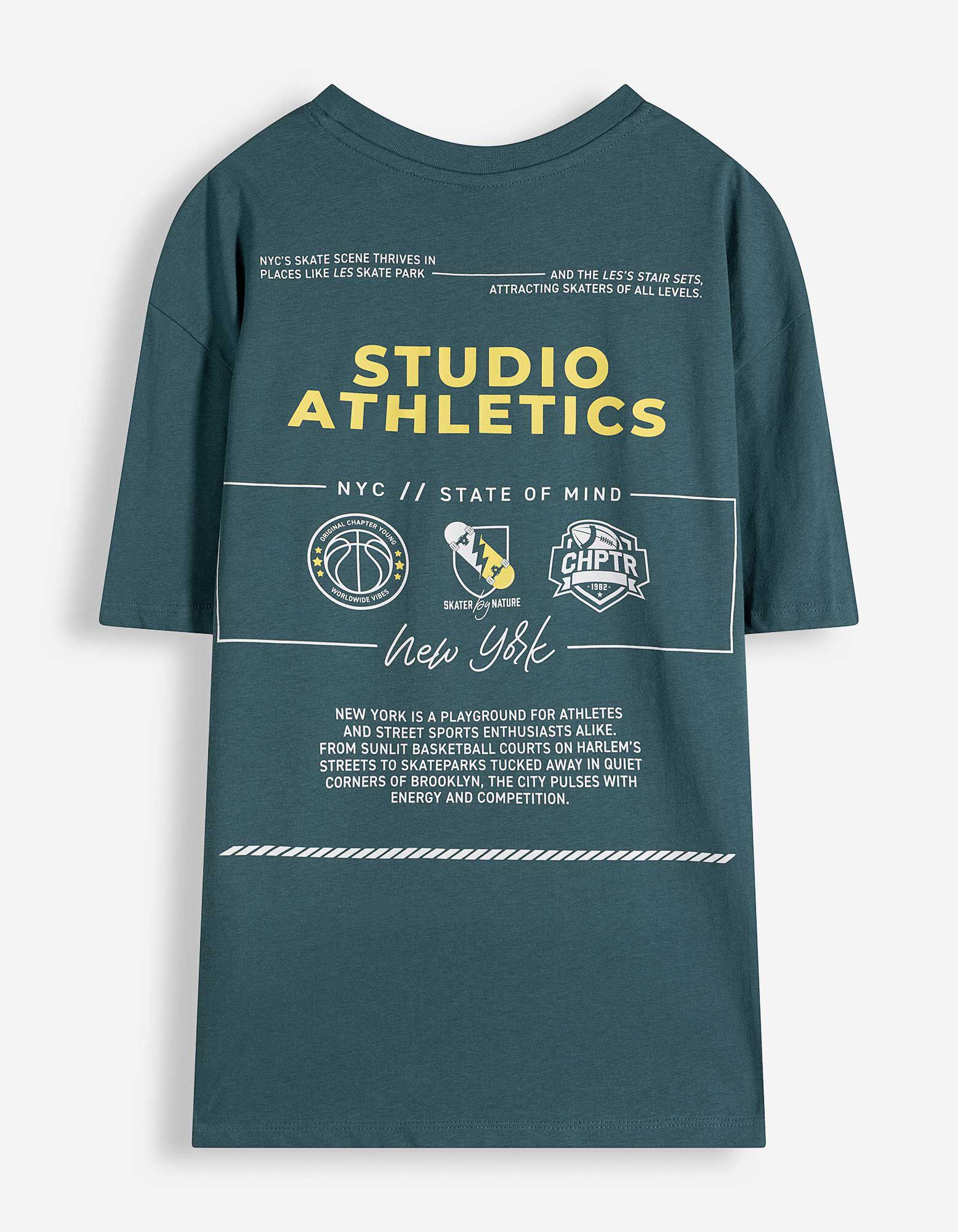 T-Shirt - Oversized Fit - dunkelgr&uuml;n