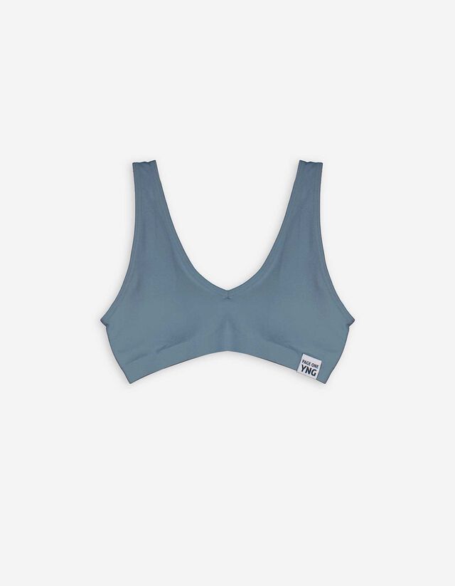 Bralette - Percentuale di tessuto elasticizzato - blu
