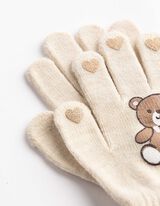 Handschuhe - 2er-Pack - Beige