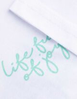 T-Shirt - Rückenprint - weiß