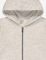 Cipzáros melegítőfelső - Kapucni - vilagos szurke