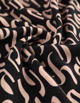 Blusenkleid - Viskose - schwarz