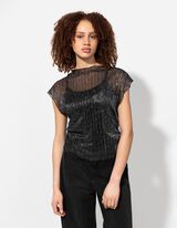 Majica - Lurex - srebrna