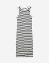 Midikleid - Seitenschlitz - weiß