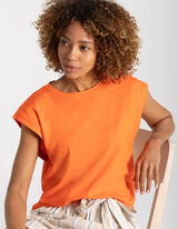 Shirt - Ronde hals - oranje