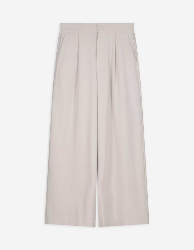 Culotte - einfarbig - hellgrau