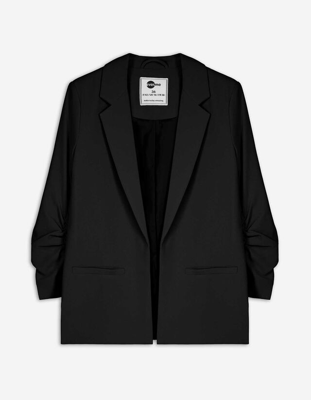 Blazer - Dreiviertelärmel - schwarz
