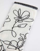 Ponožky - Celoplošný vzor - biely