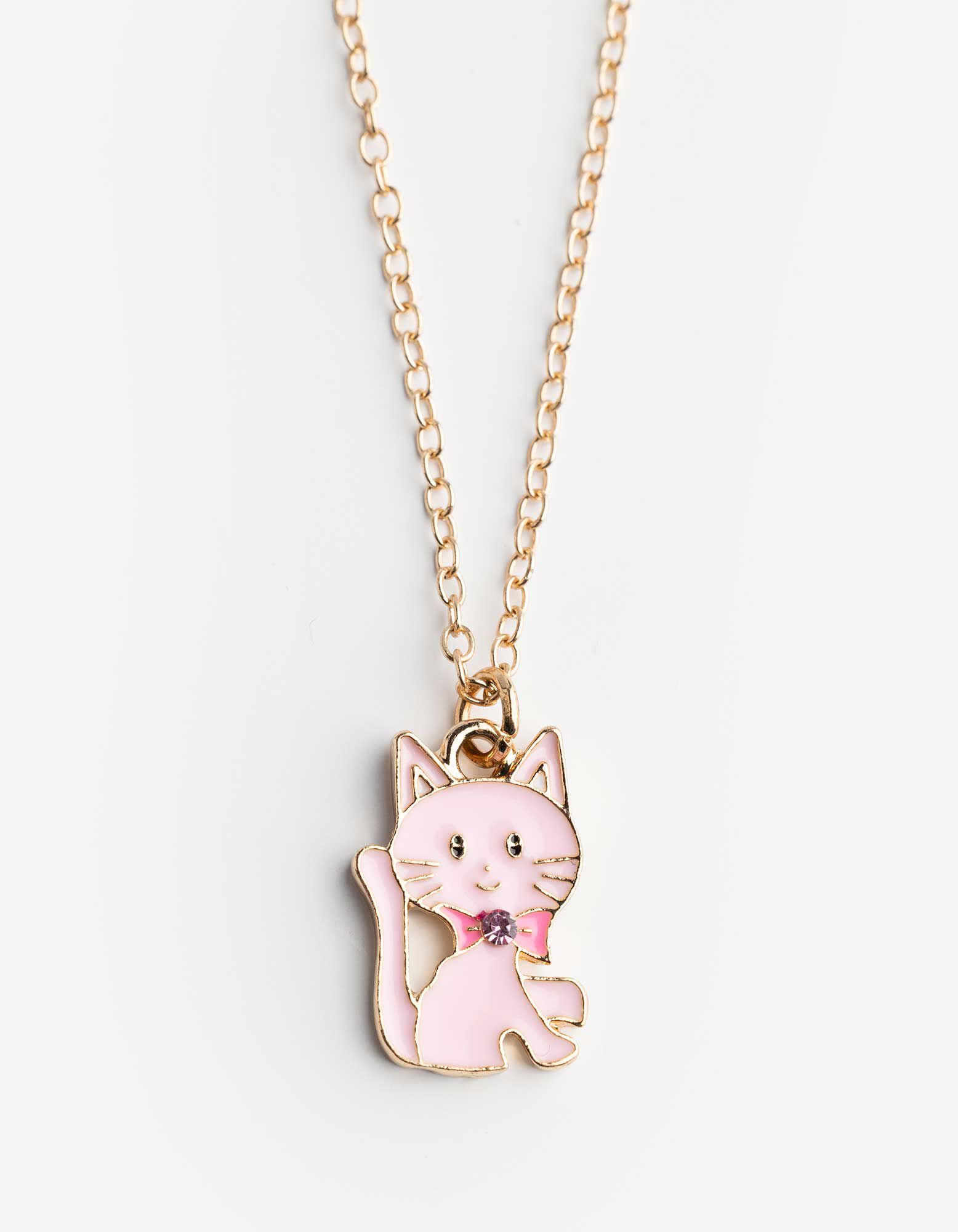 Kette - Katze - Goldfarben