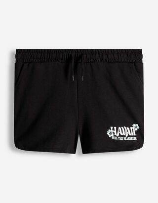 Shorts - einfarbig - schwarz