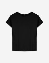T-Shirt - Baumwoll-Mix - schwarz