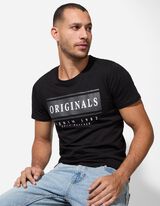 Tričko - Okrúhly výstrih - cierna