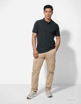 Tricou polo - Închidere cu nasturi - Verde inchis