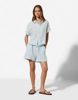 Chemise - Mousseline - bleu clair