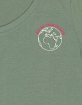 Pyjamashirt - Borduursels - turkoois